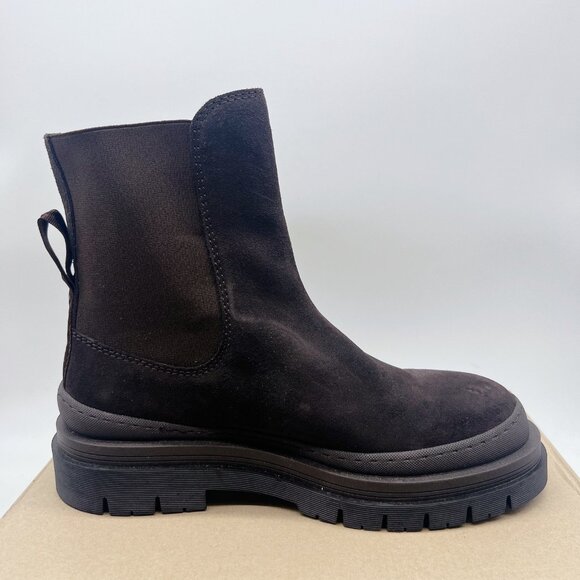 See By Chloe Alli Platform Ankle Chelsea Boots Brown Suede Pull On EU 40 US 10 - Picture 9 of 12